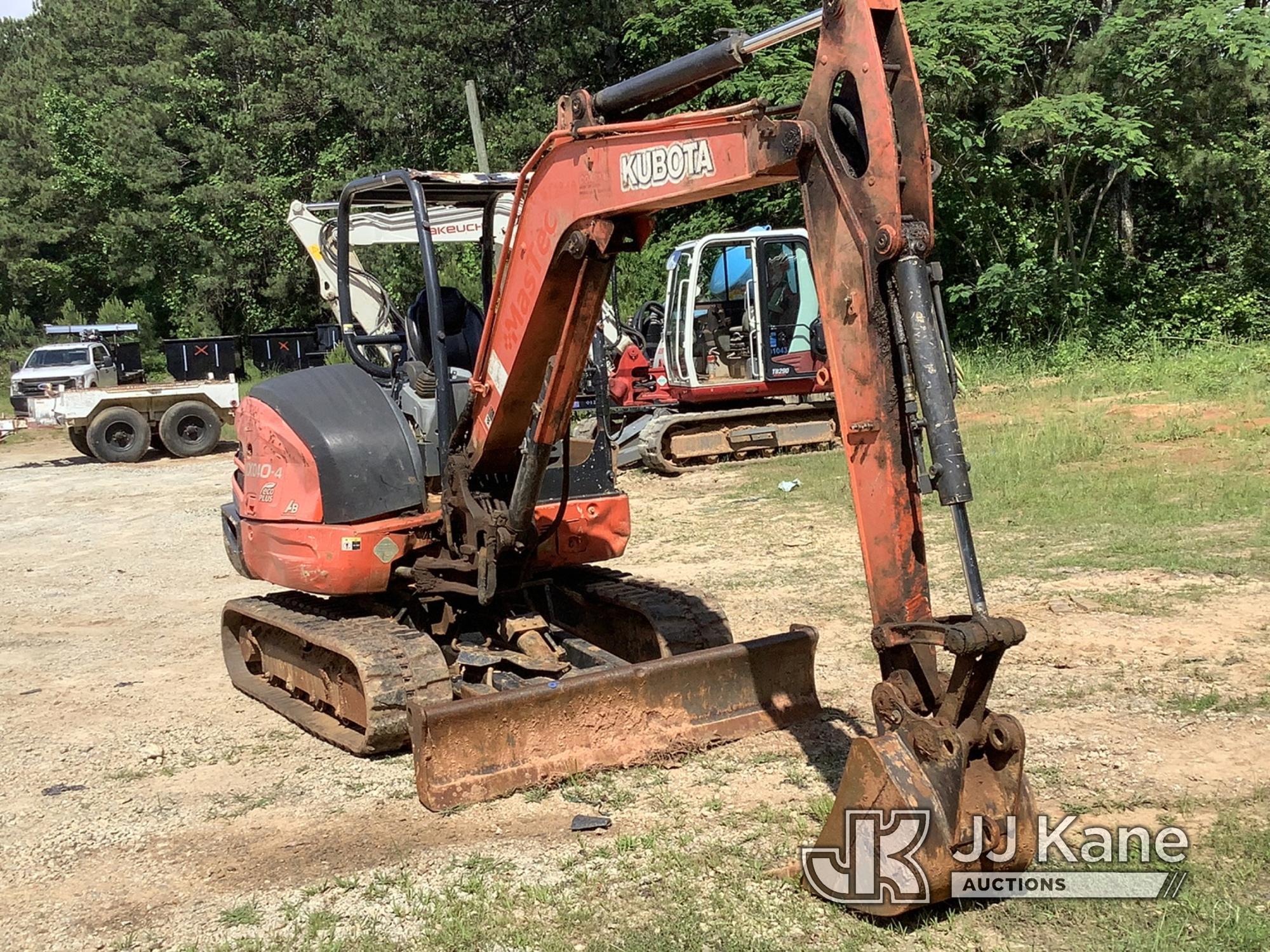 (Douglasville, GA) 2016 Kubota KX040-4 Mini Hydraulic Excavator Runs, Moves & Operates) (Low On Powe