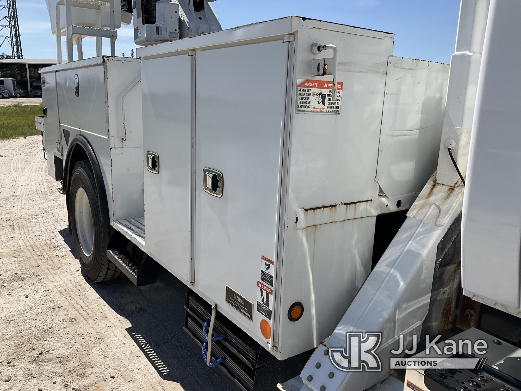 (Westlake, FL) Altec AA55, Bucket Truck rear mounted on 2016 International 4300 Utility Truck Runs,