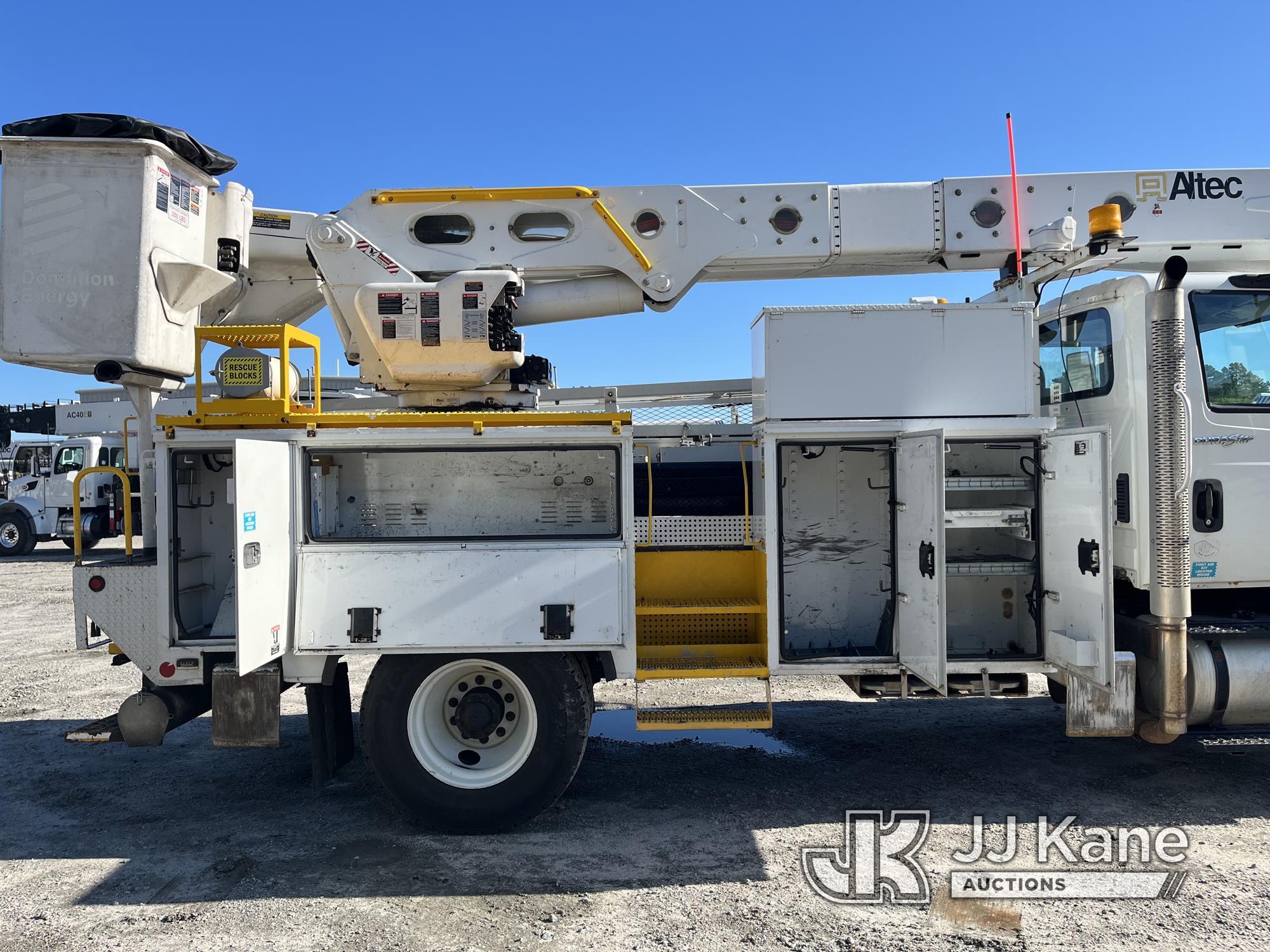 (Chester, VA) Altec AM55, Over-Center Material Handling Bucket Truck rear mounted on 2014 Internatio