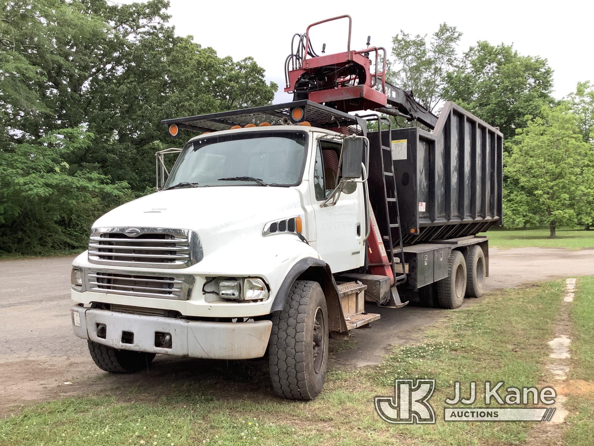 (Graysville, AL) Prentice 2124, Grappleboom Crane mounted behind cab on 2007 Sterling Acterra Dump D