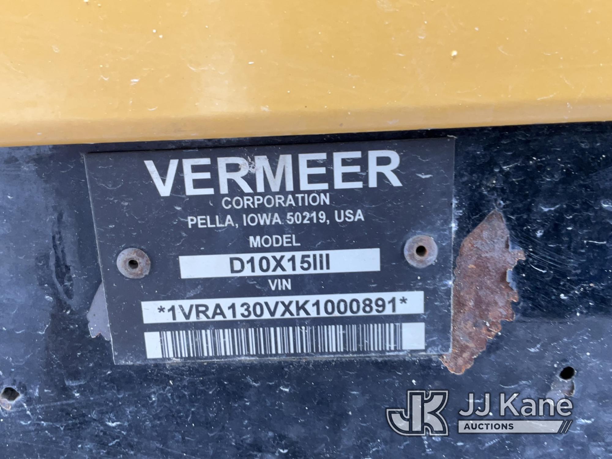 (Verona, KY) 2019 Vermeer D10x15 Series III Directional Boring Machine Runs, Moves & Operates