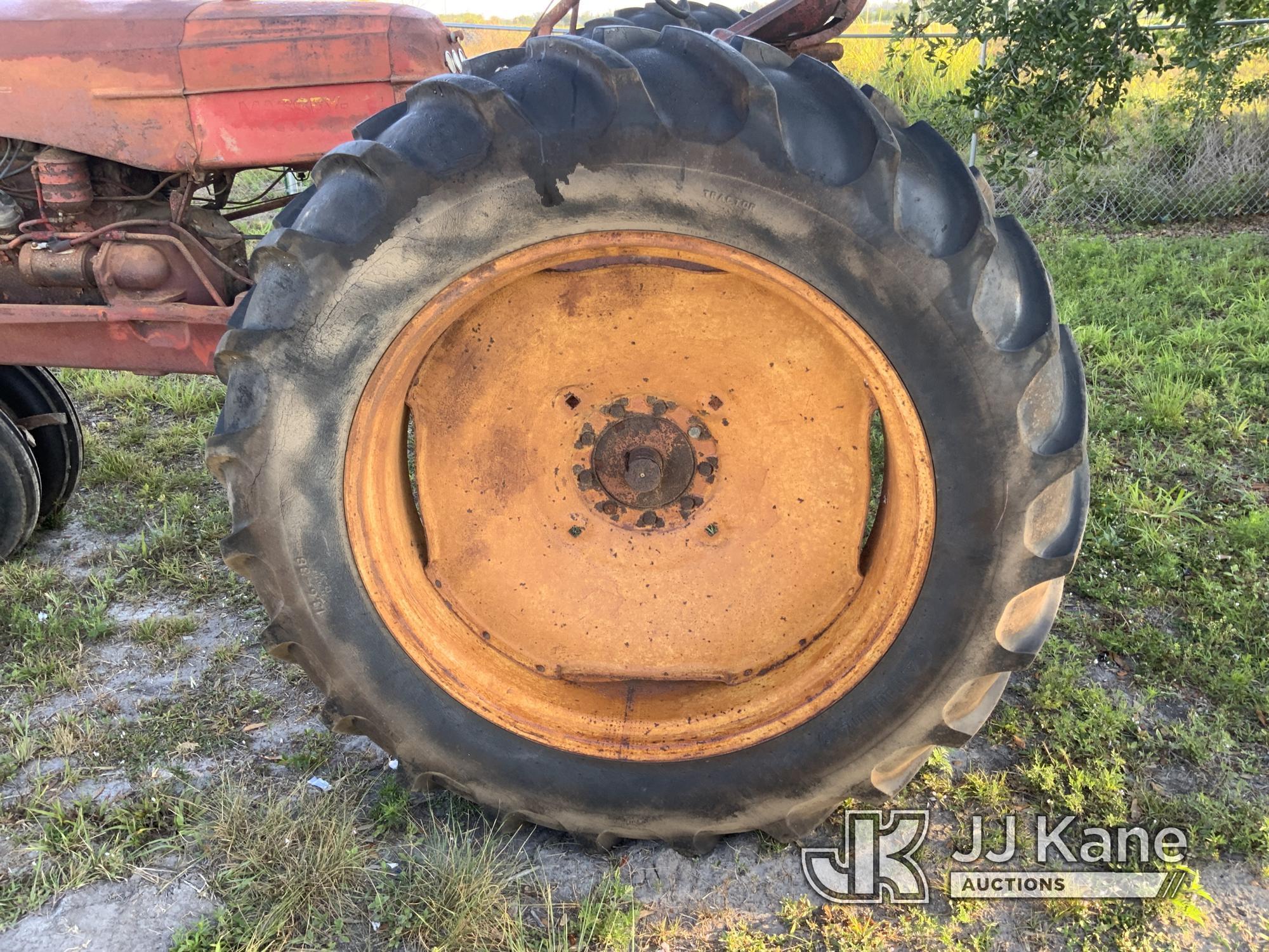 (Westlake, FL) 1950 Massey Harris Utility Tractor Not Running, Condition Unknown