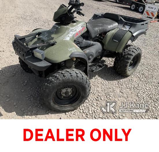 (Dixon, CA) 2005 Polaris 4 Wheel All-Terrain Vehicle Not Running)( Cranks With Pull Cord) No Key