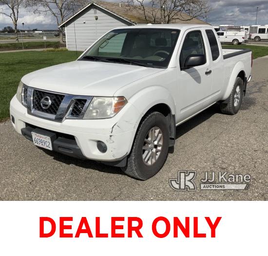 (Dixon, CA) 2016 Nissan Frontier 4x4 Extended-Cab Pickup Truck Runs & Moves, Bad Alternator, Rust Da