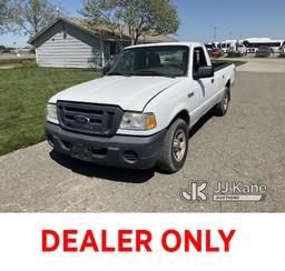 (Dixon, CA) 2010 Ford Ranger Pickup Truck Runs & Moves, Has Flat Tire