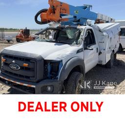 (Dixon, CA) Altec AT37G, Bucket Truck mounted behind cab on 2016 Ford F550 4x4 Service Truck Not Run