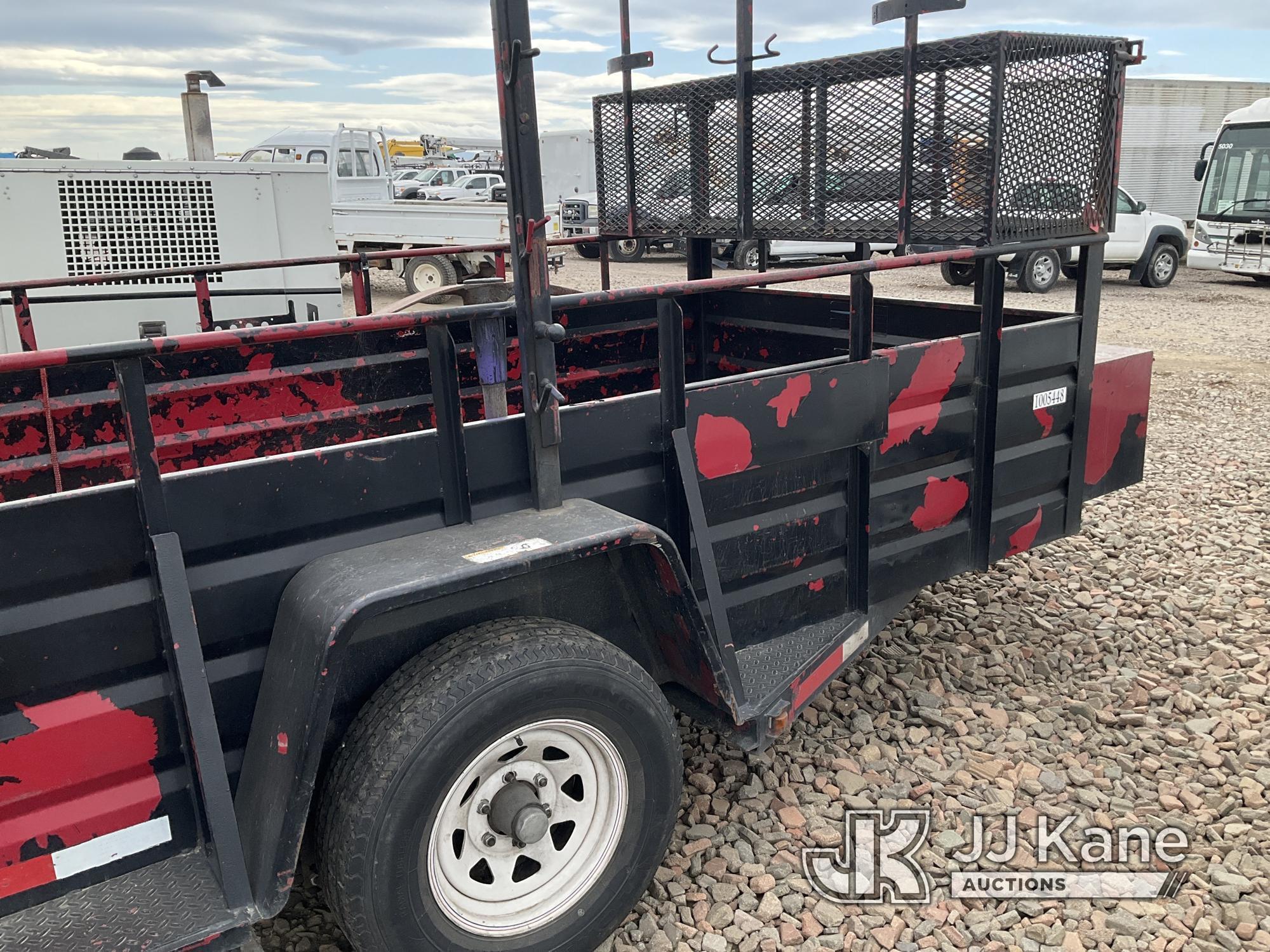 (Dixon, CA) 2007 Miller Bilt Landscape Trailer Used)( Paint Damage