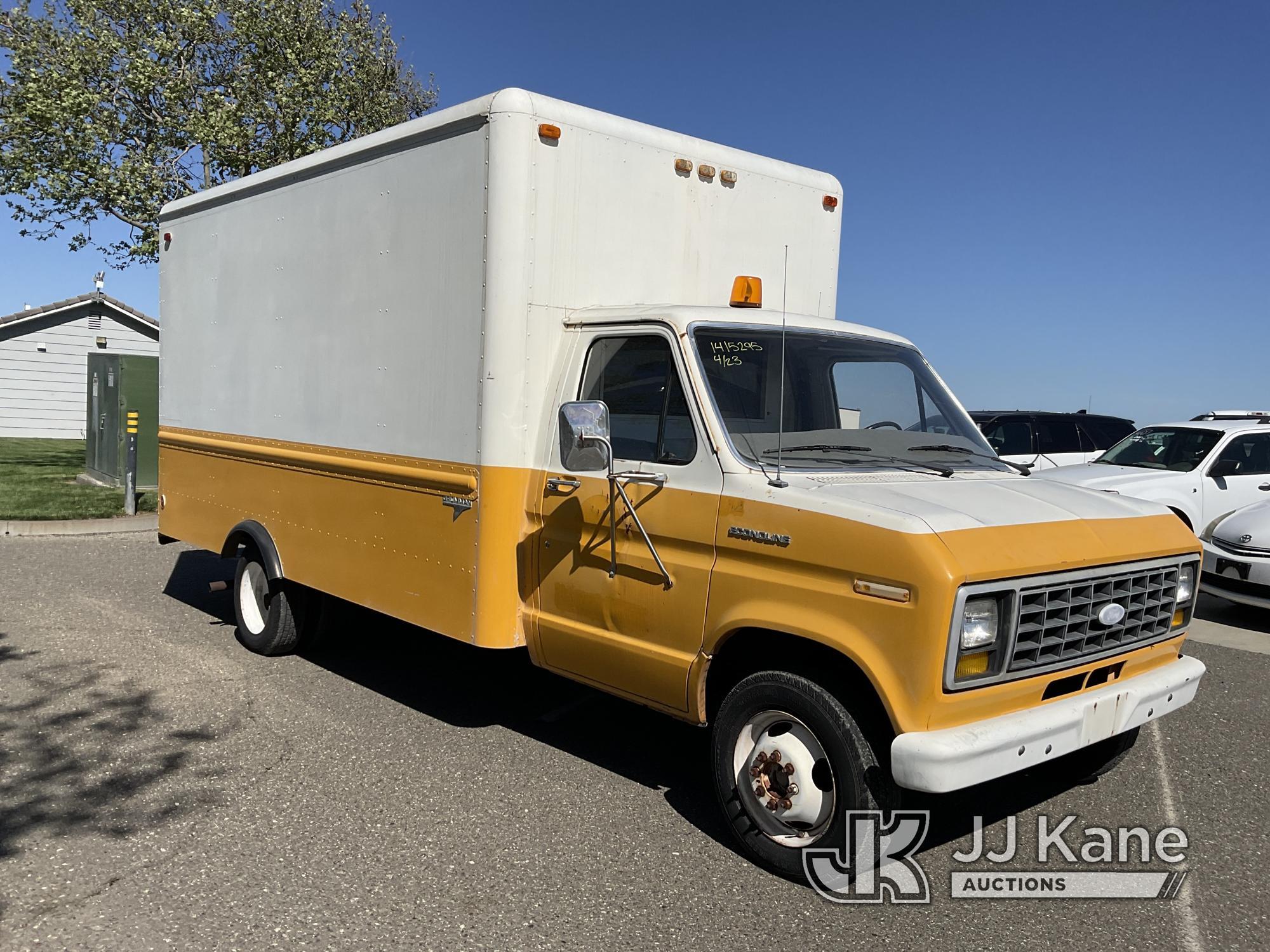 (Dixon, CA) 1983 Ford E350 Cargo Van Runs & Moves, Vacuum Hose Leak