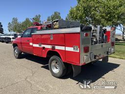 (Dixon, CA) 1996 Dodge RAM 3500 4x4 Fire Truck Runs & Moves