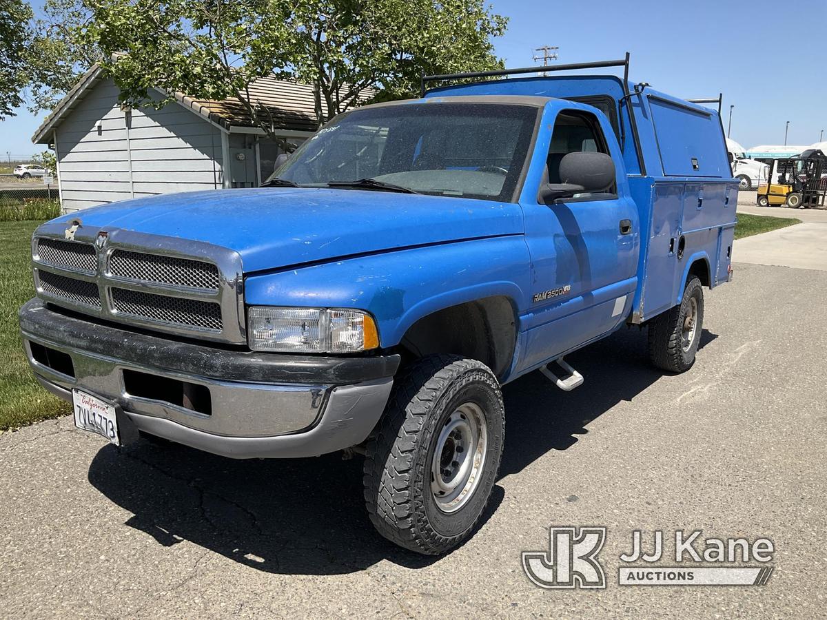 (Dixon, CA) 1998 Dodge RAM 2500 4x4 Service Truck Runs & Moves.