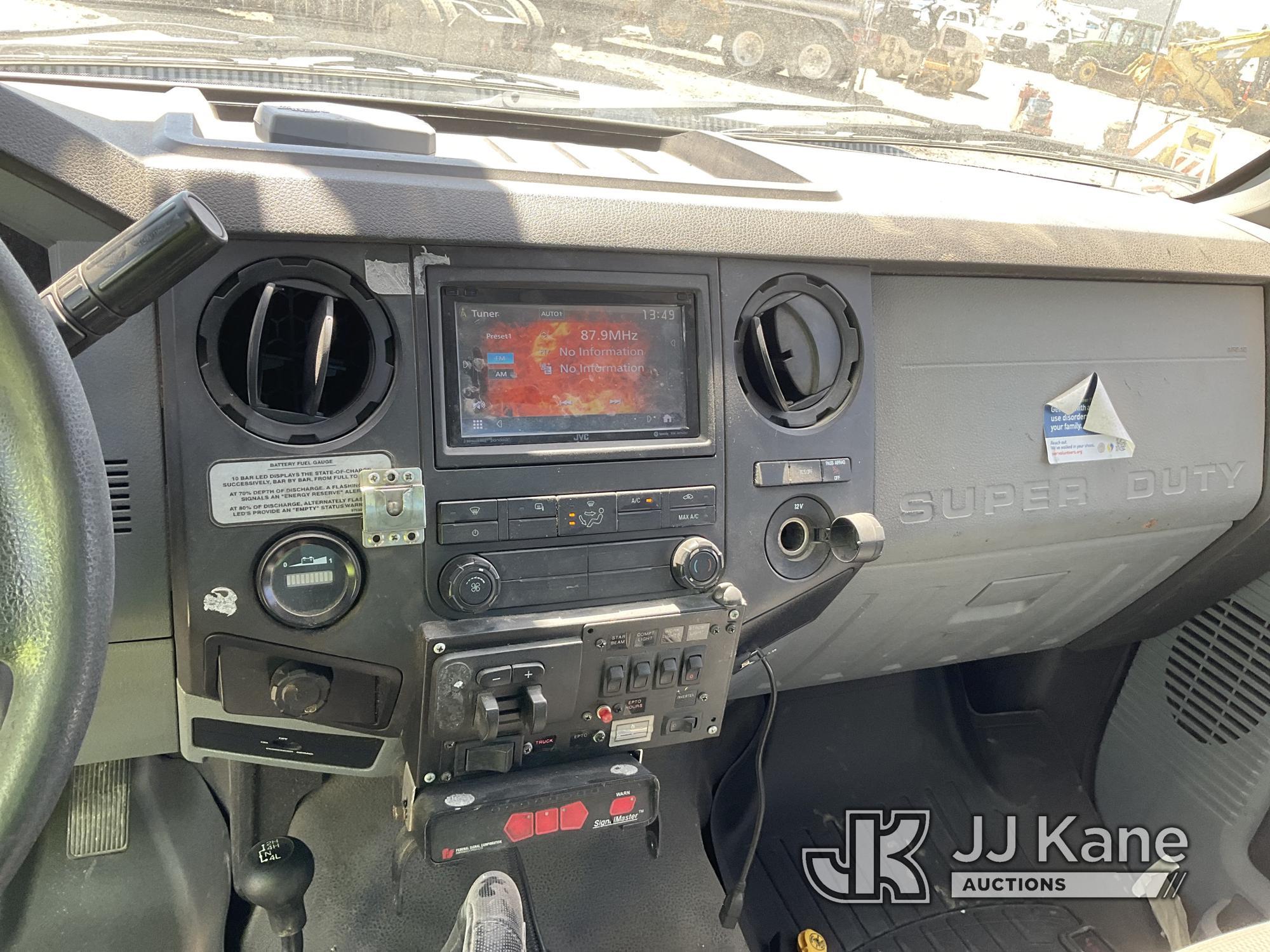 (Dixon, CA) Altec AT37-G, Articulating & Telescopic Bucket Truck mounted behind cab on 2011 Ford F55