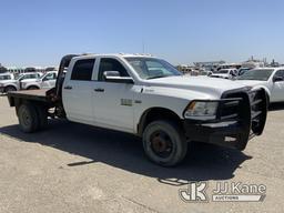 (Dixon, CA) 2017 RAM 3500 4x4 Flatbed Truck Runs & Moves) (Engine Ticking