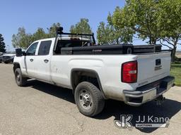 (Dixon, CA) 2018 GMC Sierra 2500HD 4x4 Crew-Cab Pickup Truck Runs & Moves) (Damage To Front Bumper,