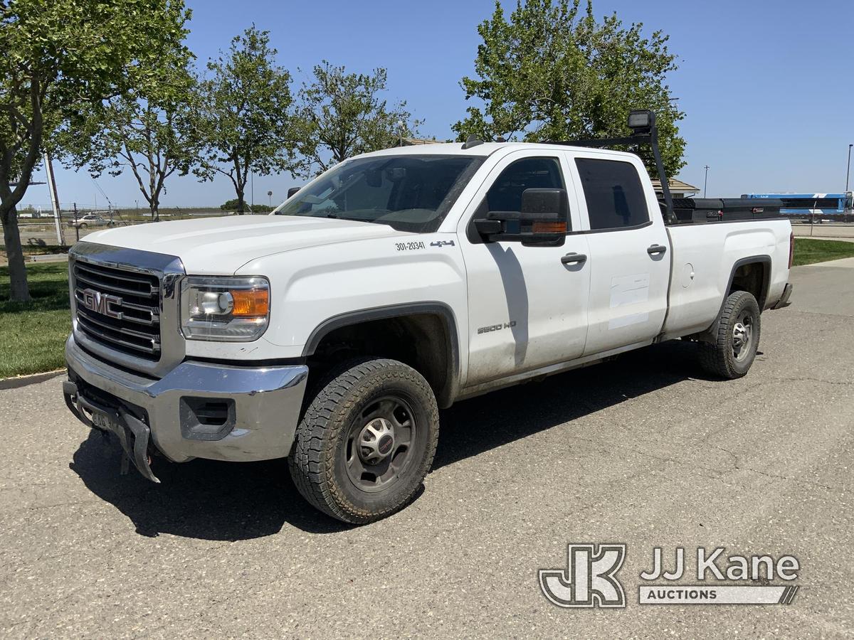 (Dixon, CA) 2018 GMC Sierra 2500HD 4x4 Crew-Cab Pickup Truck Runs & Moves) (Damage To Front Bumper,