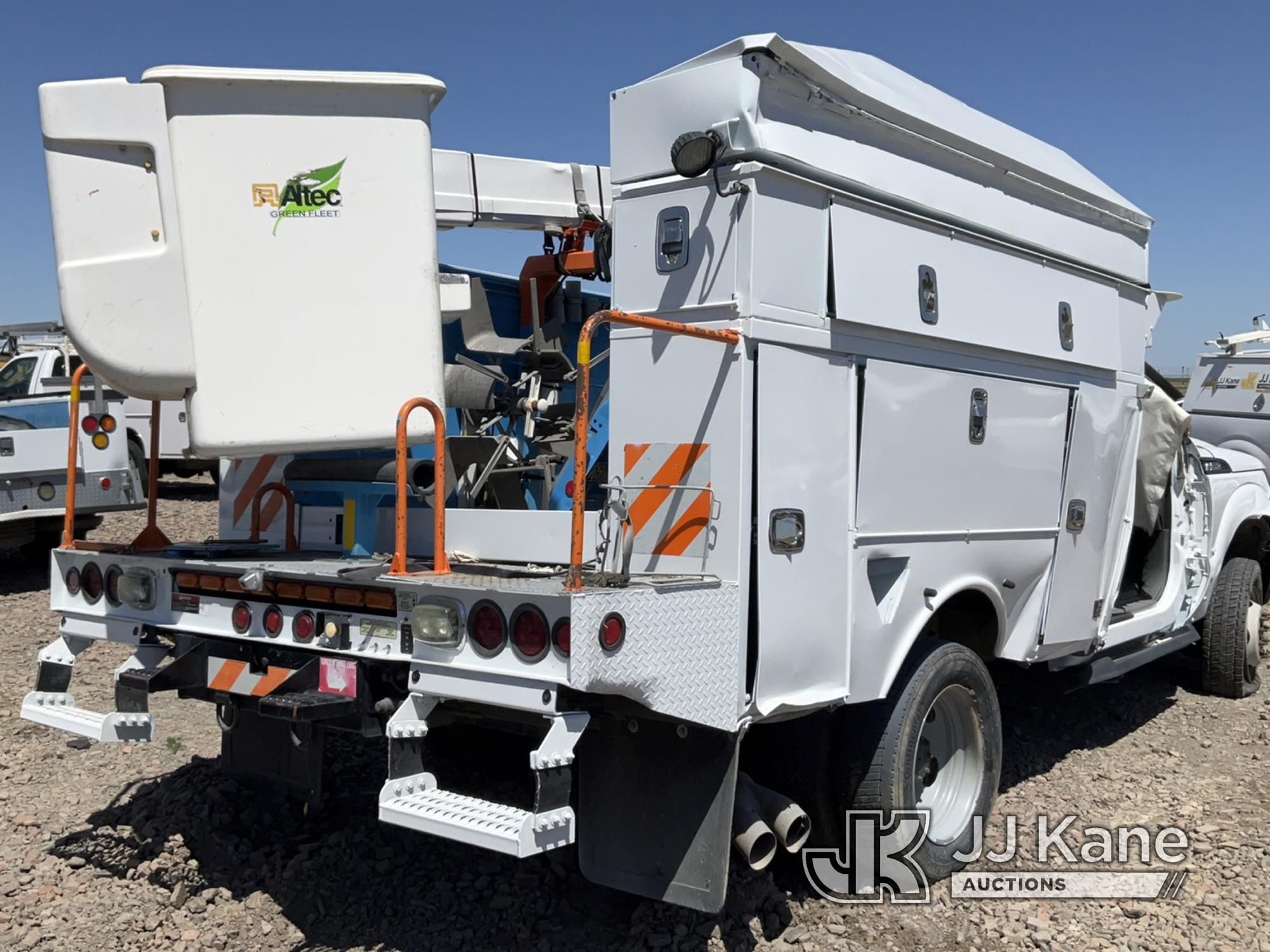 (Dixon, CA) Altec AT37G, Bucket Truck mounted behind cab on 2016 Ford F550 4x4 Service Truck Not Run