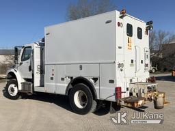 (Des Moines, IA) 2014 Freightliner M2 106 Air Compressor/Enclosed Utility Truck Runs, Moves, PTO and