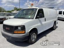 2013 GMC Savana G3500 Cargo Van Runs & Moves, Check Engine Light On, Charge System Fault, Rust & Bod