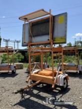 2000 Solar Tech AB-0715D Portable Arrow Board Danella Unit) (No Title, Not Operating