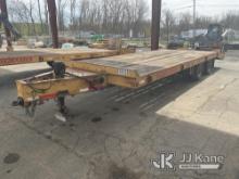 2013 Lucon Inc. Custom Heavy Haul 10T202ALP T/A Tagalong Equipment Trailer Decking Shows Signs of We