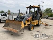 (Romulus, MI) 2013 John Deere 310K Loader Backhoe Runs & Operates.) (Tires Need Air And/Or Replacing