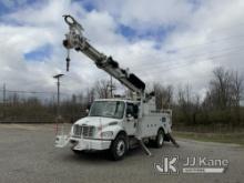 Altec DM47-TR, Digger Derrick rear mounted on 2010 Freightliner M2 106 Utility Truck Runs, Moves & U