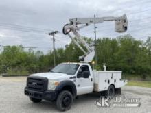 Altec AT37G, Articulating & Telescopic Bucket Truck mounted behind cab on 2015 Ford F550 Service Tru