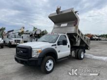 2015 Ford F550 Dump Truck Runs, Moves & Dump Operates, Body & Rust Damage