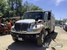 2013 International 4400 Air Compressor/Enclosed Utility Truck Runs & Moves, Check Engine Light On, R