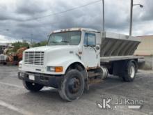 1997 International 4700 Flatbed Truck Runs & Moves, Body & Rust Damage