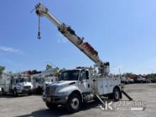 Altec DM47BTR, Digger Derrick rear mounted on 2019 International Durastar 4300 Utility Truck Runs Mo