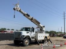 (Charlotte, MI) Altec DC47-TR, Digger Derrick rear mounted on 2013 International 7300 4x4 Utility Tr