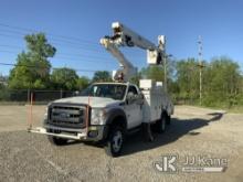 Altec AT40-MH, Articulating & Telescopic Material Handling Bucket Truck mounted behind cab on 2016 F