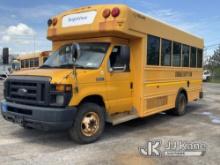 2010 Ford E450 Passenger Bus Runs & Moves, NO BRAKES, Engine Light On, ABS Light On, Body & Rust Dam