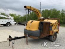 2013 Vermeer BC1500 Chipper (15in Drum), trailer mtd. Not Running, Condition Unknown, Bad Engine