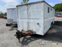 1993 Wells Cargo 18ft T/A Enclosed Cargo Trailer Body & Rust Damage, Side Door Off