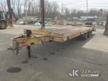 2013 Lucon Inc. Custom Heavy Haul 10T202ALP T/A Tagalong Equipment Trailer Rear Axle Tires More Worn