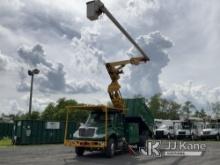 Altec LR7-60E70, Over-Center Elevator Bucket Truck mounted behind cab on 2017 International 4300 Chi