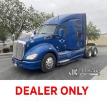 2017 Kenworth T680 T/A Truck Tractor Runs & Moves, Check Engine Light On