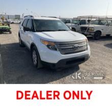 2014 Ford Explorer 4x4 4-Door Sport Utility Vehicle Runs & Move) (Has Open Recall, Remedy Not Yet Av