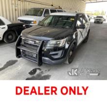 2016 Ford Explorer AWD Police Interceptor Sport Utility Vehicle Not Running, Will Not Start, Electri