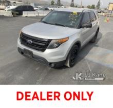 2014 Ford Explorer AWD Police Interceptor Sport Utility Vehicle Runs & Moves