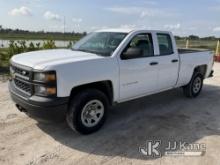 2014 Chevrolet Silverado 1500 4x4 Extended-Cab Pickup Truck Runs & Moves) (Body/Rust Damage, Paint P