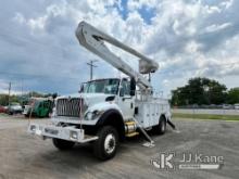 Altec AA50E, Material Handling Bucket Truck rear mounted on 2012 International 7400 4x4 Utility Truc