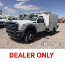 2015 Ford F550 4x4 Welder/Service Truck Runs & Moves) (Check Engine Light On, Welder Operates