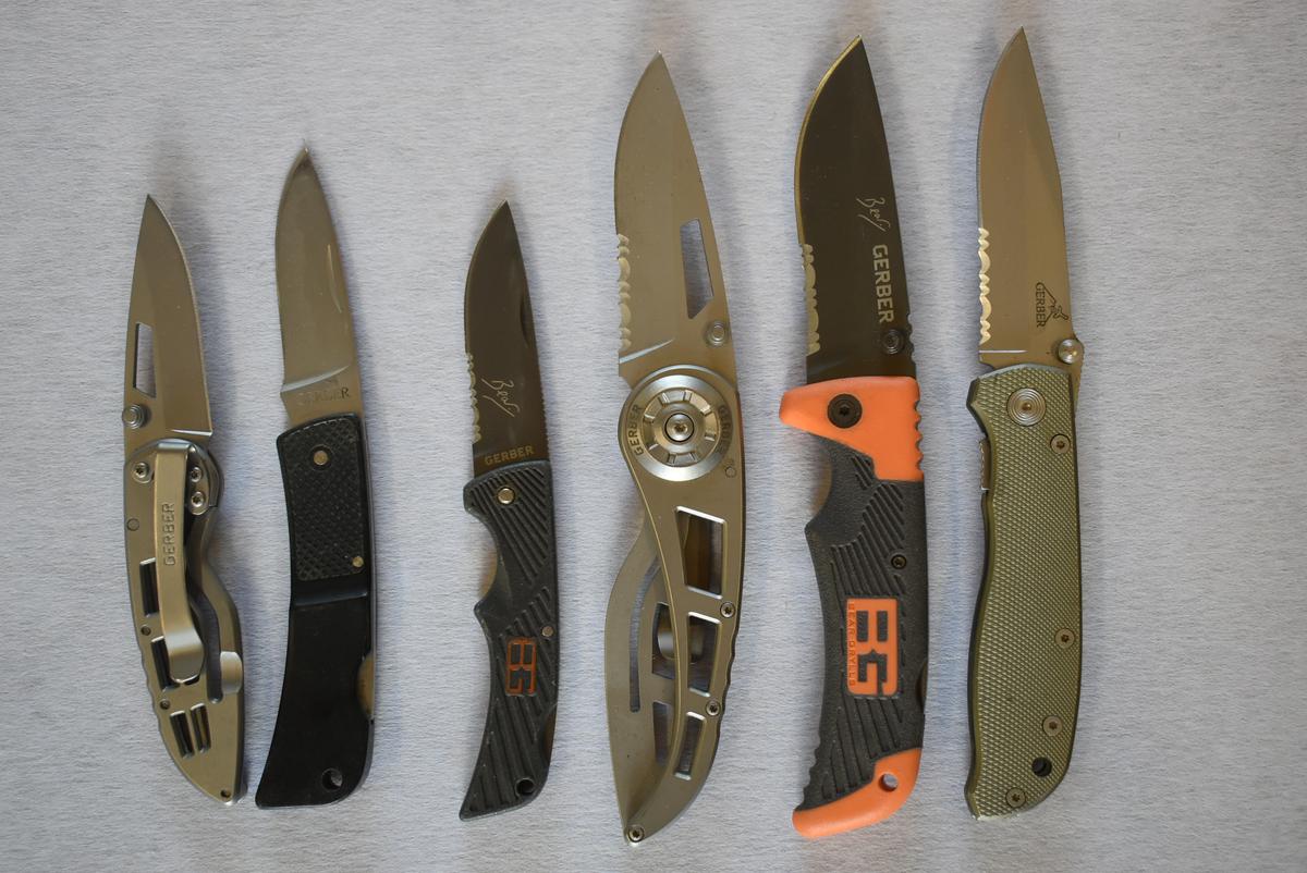 6 GERBER KNIVES!!! 226