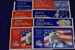 U.S. MINT UNCIRCULATED COIN SETS!