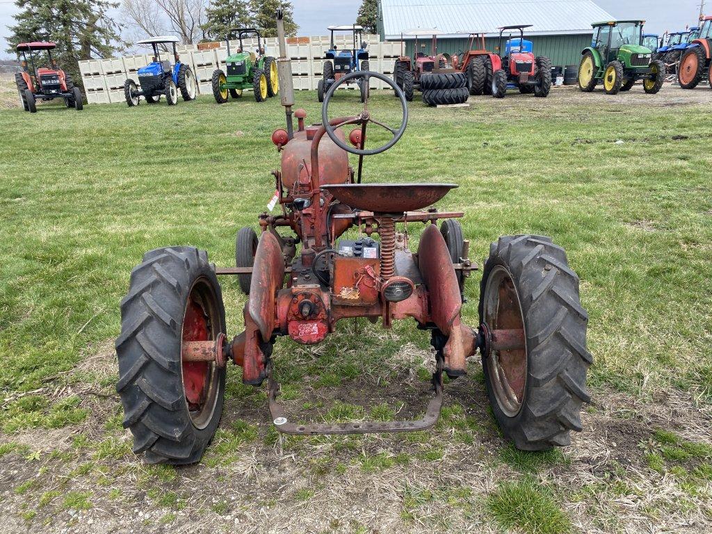 FARMALL MCCORMICK CUB TRACTOR, GAS ENGINE, PTO, WITH CULTIVATOR FRAME, 8-24 REAR TIRES, S/N: 178474