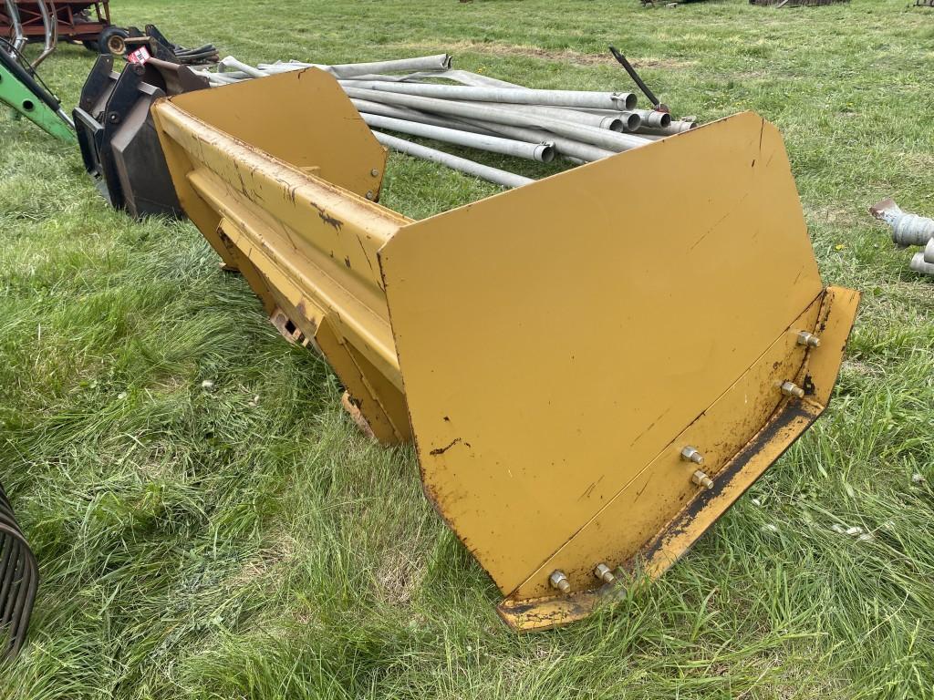 SNOW BLADE, 8', SKID STEER QUICK ATTACH