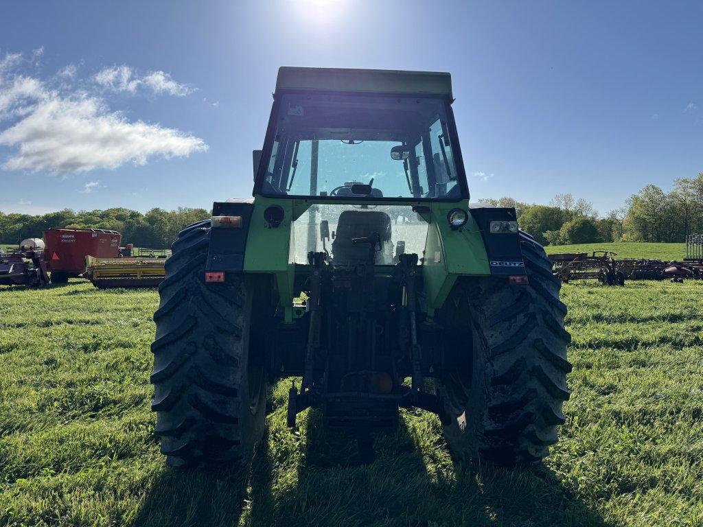 DEUTZ DX140 TRACTOR, 4X4, POWERMATIC, 3PT, PTO, 2-REMOTES, CAB, DEUTZ DIESEL ENGINE, 20.8R38 REAR TI