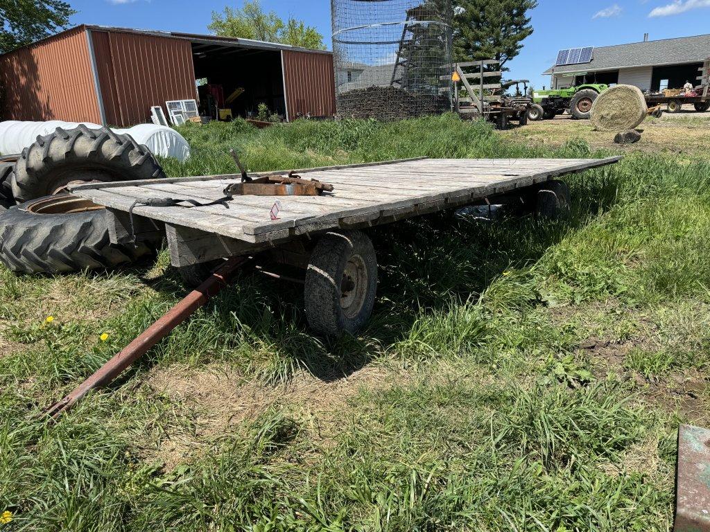 HAY WAGON, 1970, 15' X 8', CONTENTS NOT INCLUDED